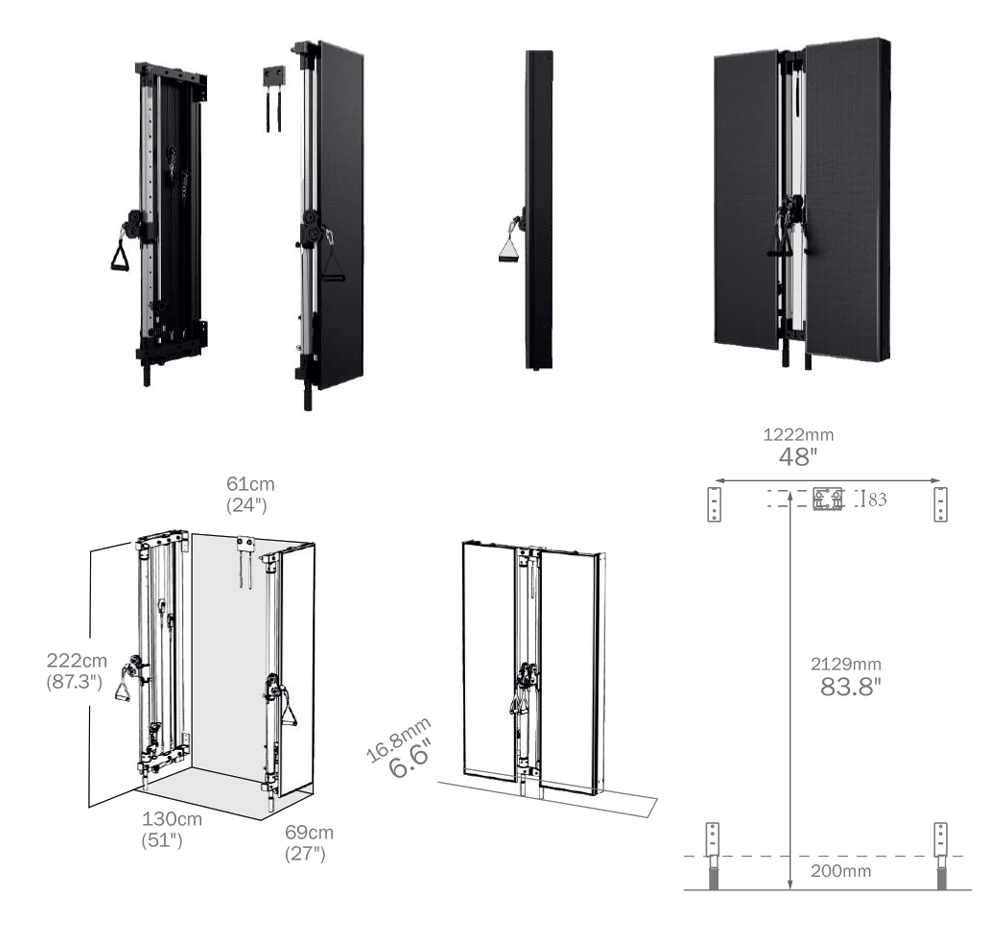 Multifunción Full Body Plegable con Panel - MF08