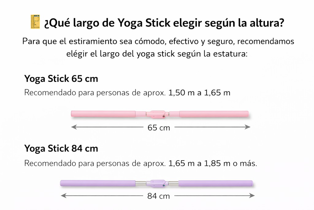 Yoga Stick Flexible para Estiramiento y Corrector De Postura
