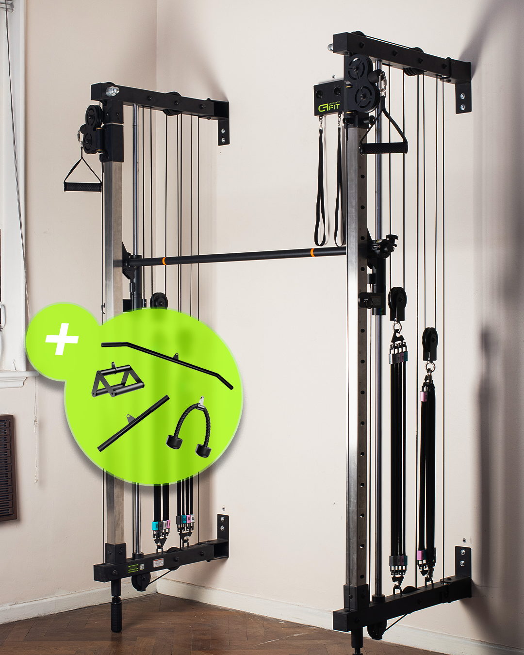 Multigym Full Body MF03 + Kit Accesorios (No incluye Banco)