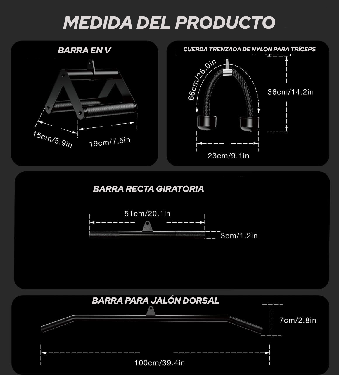 Kit de Accesorios Multigym